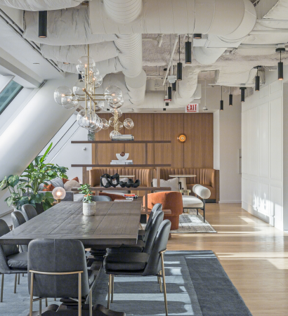 A view from looking down atThe Foyer at 525 West Monroe